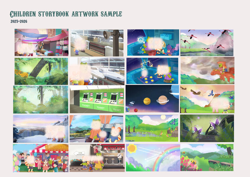 Children book artwork sample